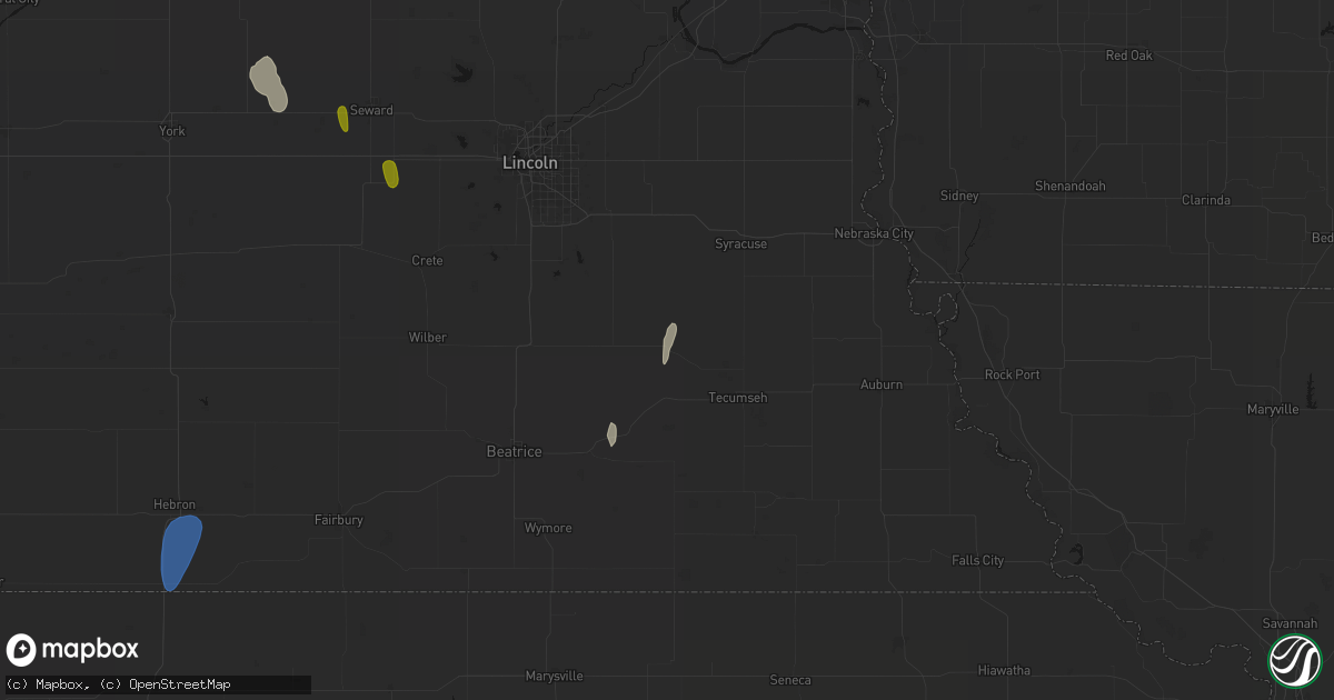 Hail map in Sterling, NE on May 30, 2026