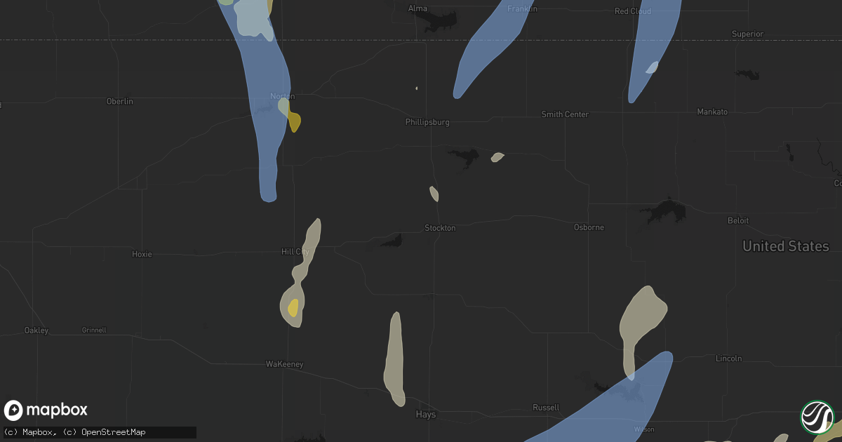 Hail map in Stockton, KS on May 30, 2026