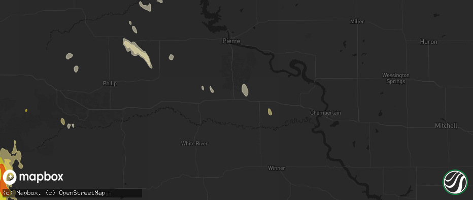 Hail map in Vivian, SD on May 30, 2026