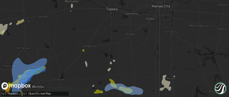 Hail map in Waverly, KS on May 30, 2026