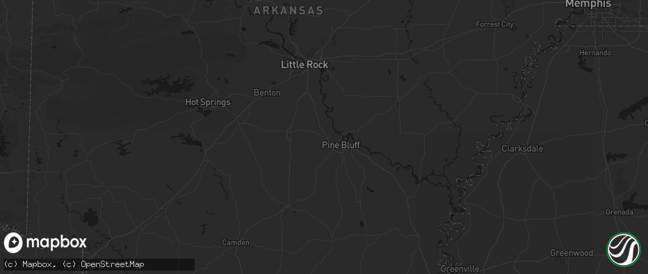 Hail map in White Hall, AR on May 30, 2026