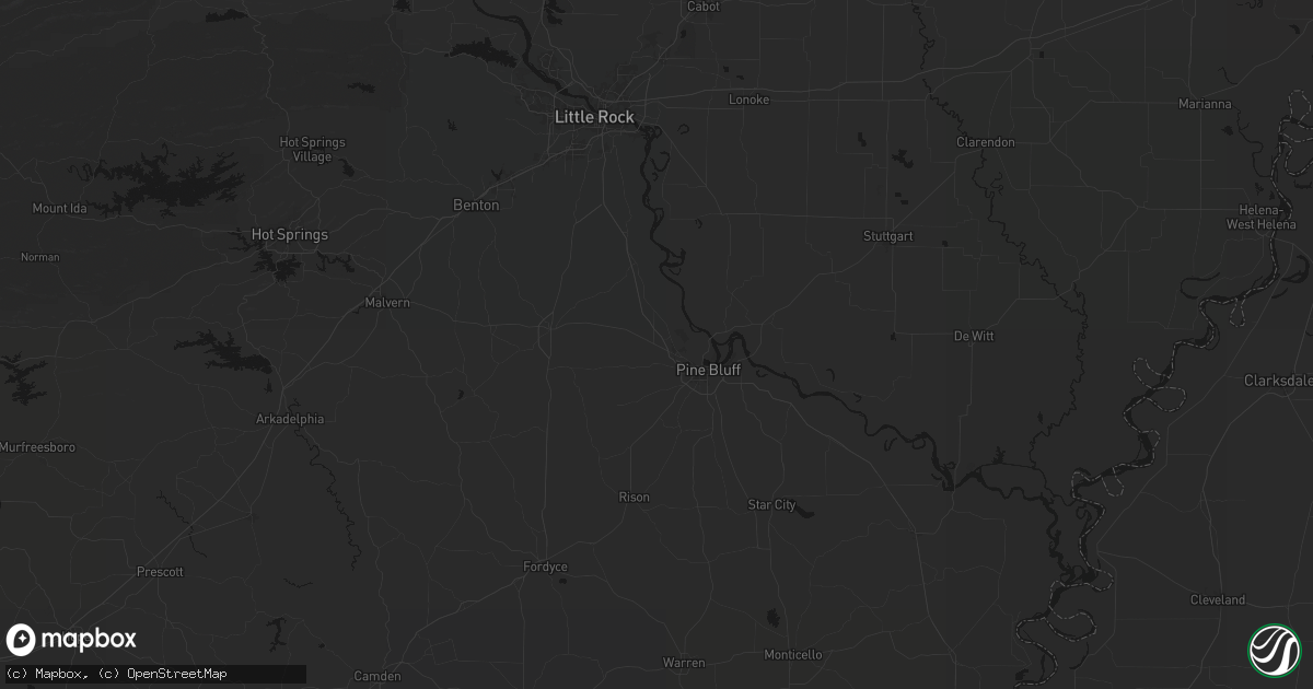 Hail map in White Hall, AR on May 30, 2026