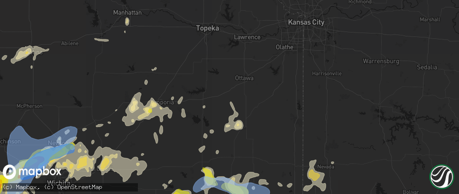 Hail map in Williamsburg, KS on May 30, 2026