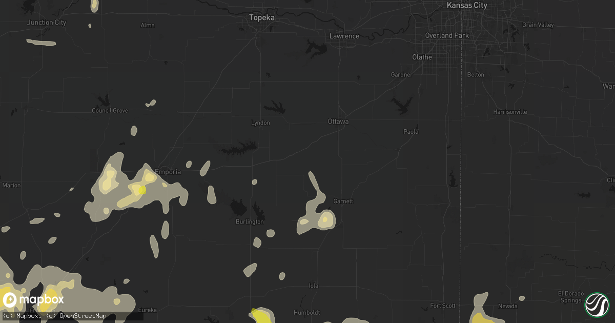Hail map in Williamsburg, KS on May 30, 2026