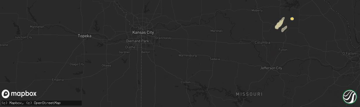 Hail map in Memphis, TX on May 31, 2011