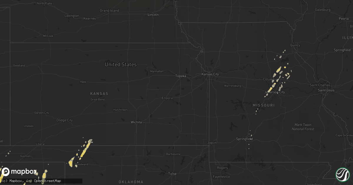 Hail map on May 31, 2011