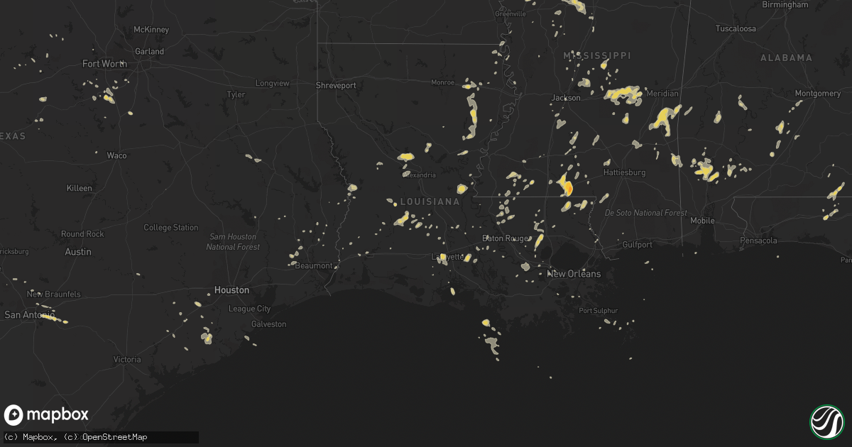Hail map on May 31, 2012
