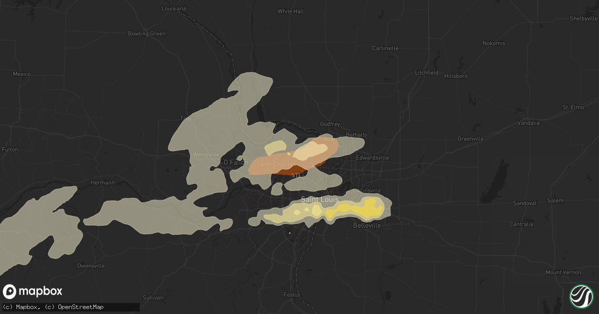 Hail map in Florissant, MO on May 31, 2013