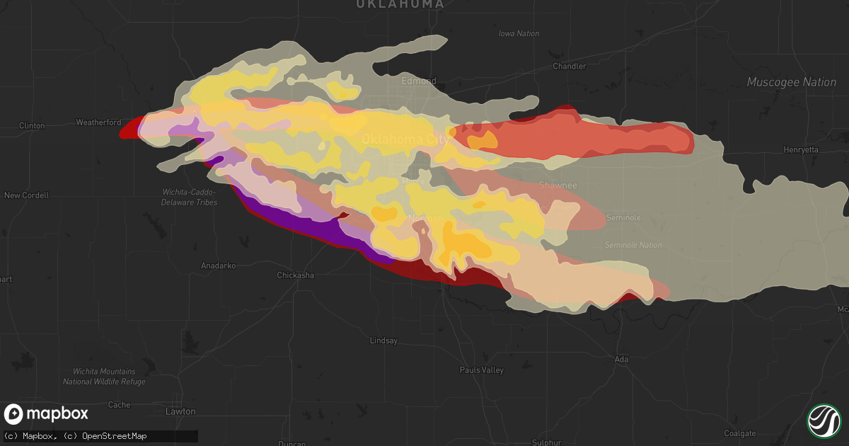 Hail map in Norman, OK on May 31, 2013
