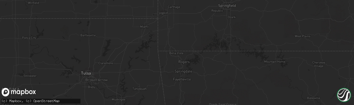 Hail map in Beaver, OK on May 31, 2014