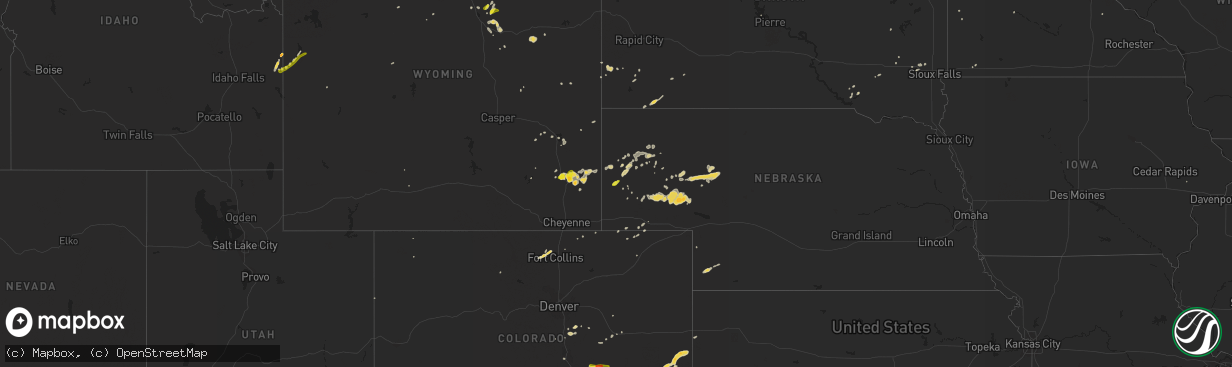 Hail map on May 31, 2014