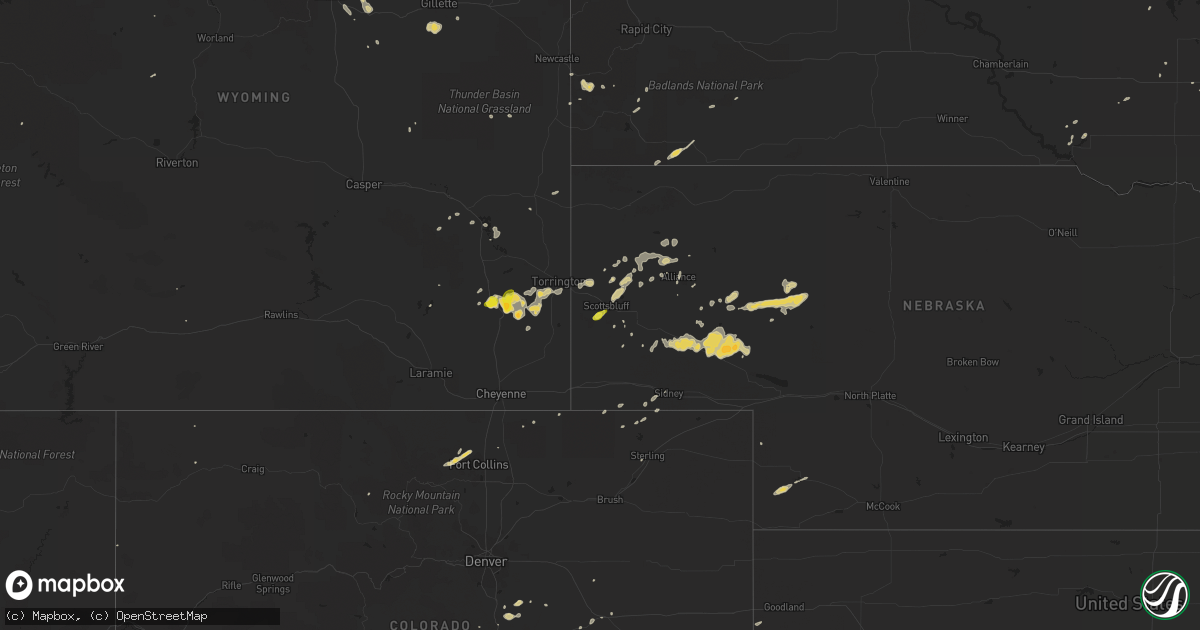 Hail map on May 31, 2014