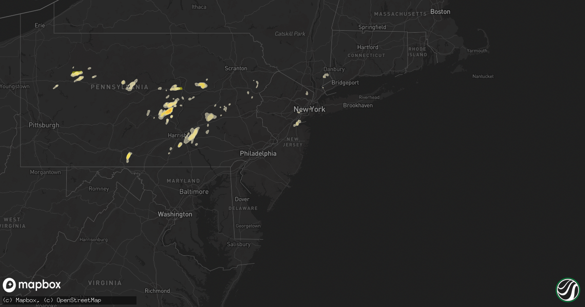 Hail map in New Jersey on May 31, 2015