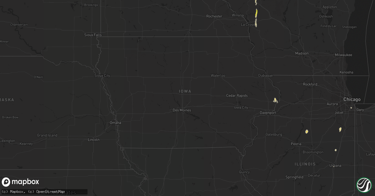 Hail map in Iowa on May 31, 2016