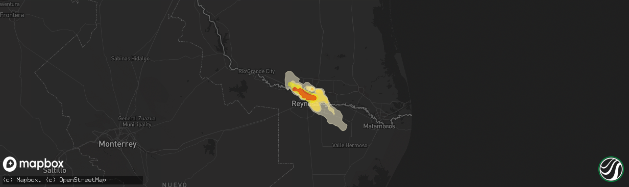 Hail map in Pharr, TX on May 31, 2016