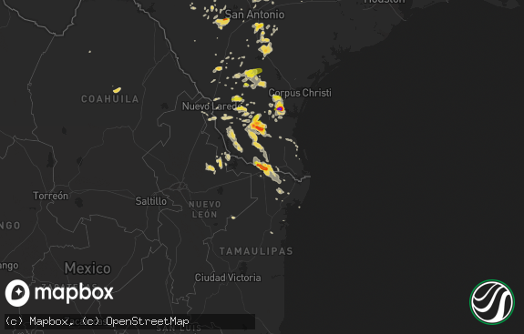 Hail map preview on 05-31-2016