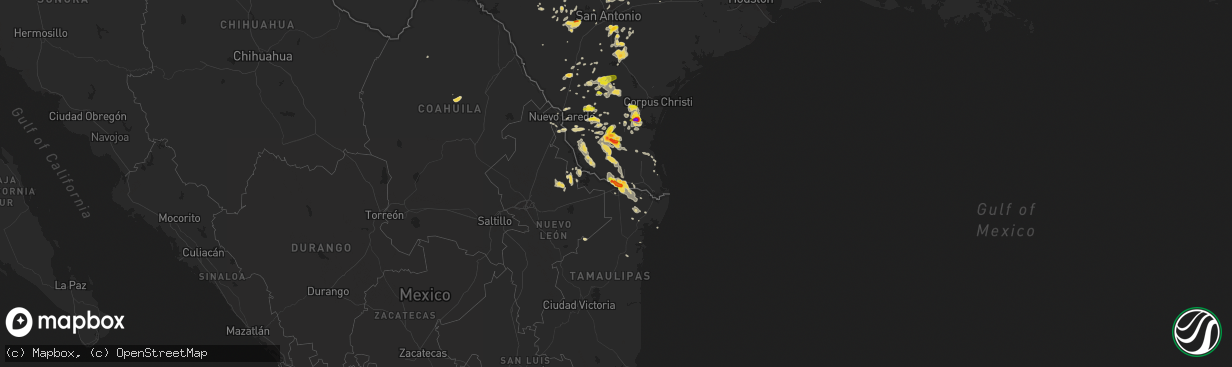 Hail map on May 31, 2016