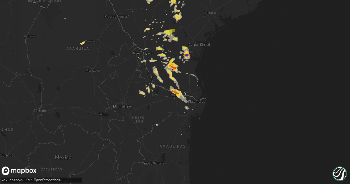 Hail map on May 31, 2016