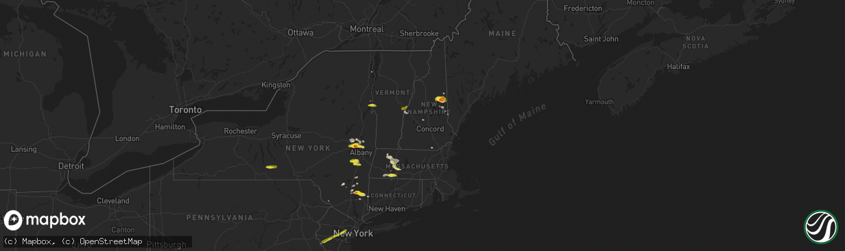 Hail map in New Hampshire on May 31, 2017