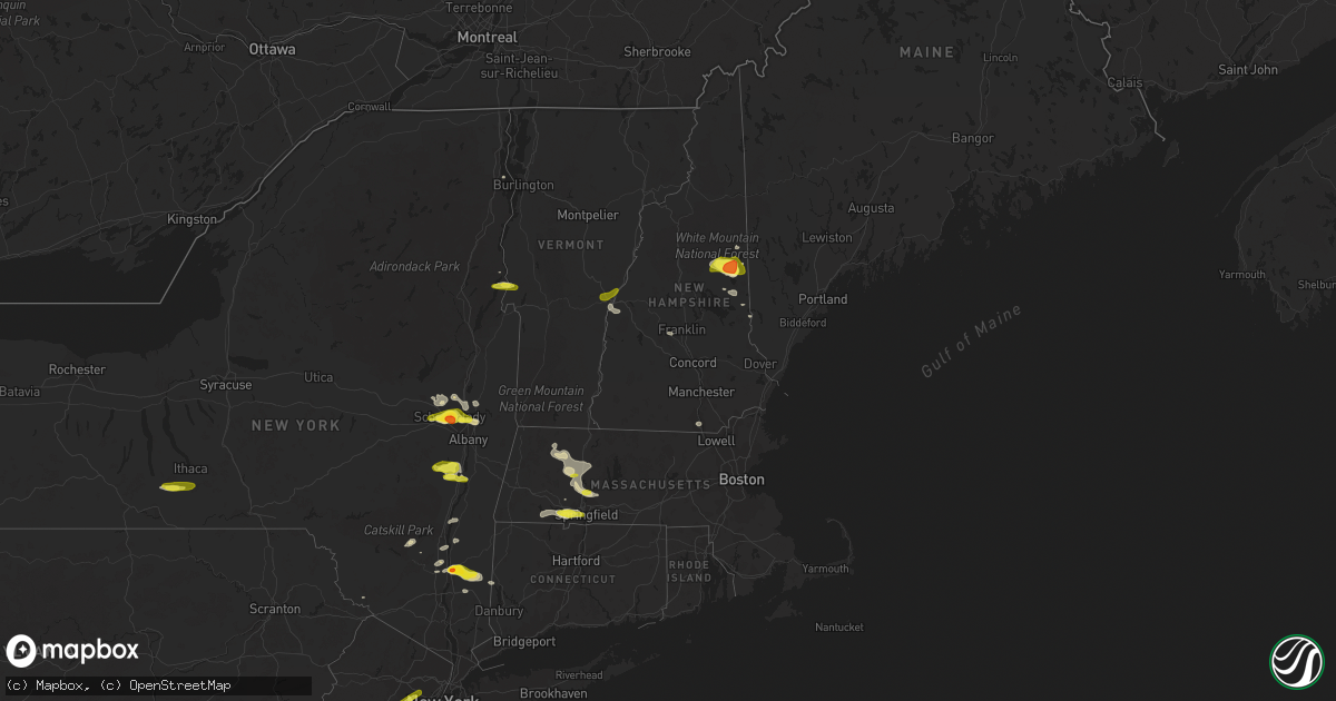 Hail map in New Hampshire on May 31, 2017