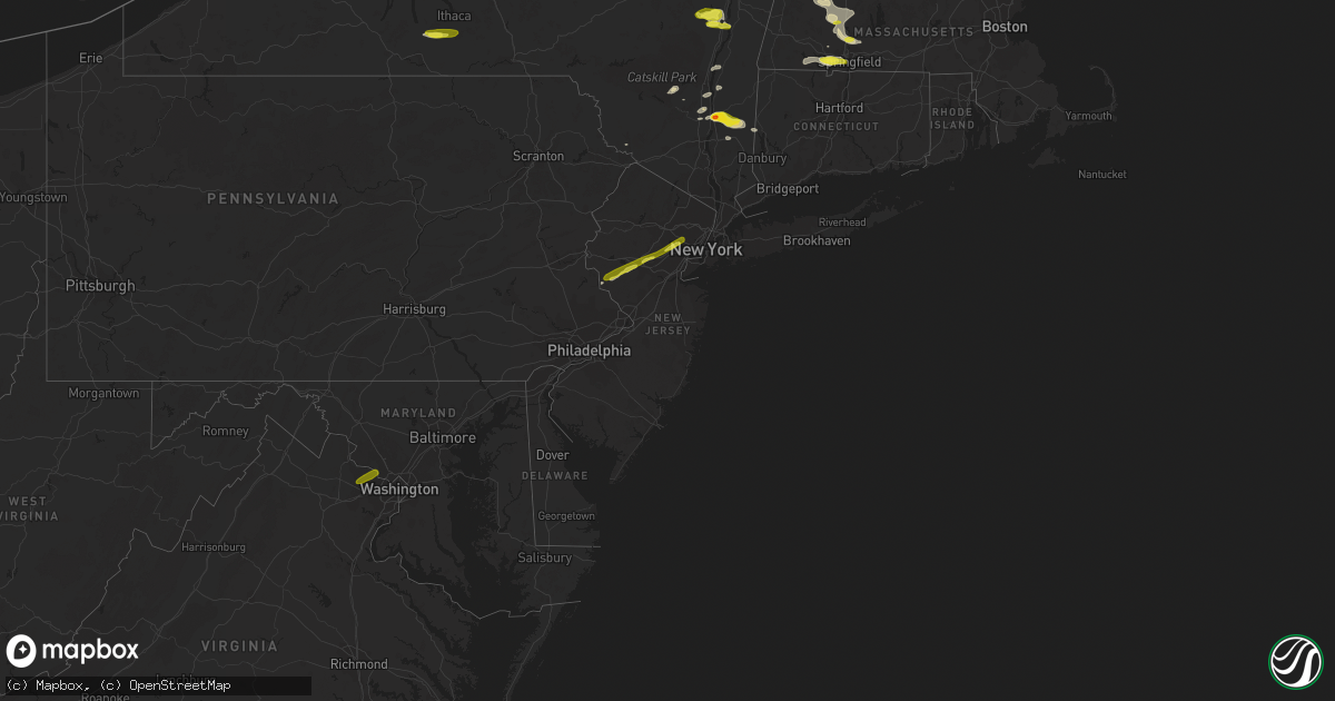 Hail map in New Jersey on May 31, 2017