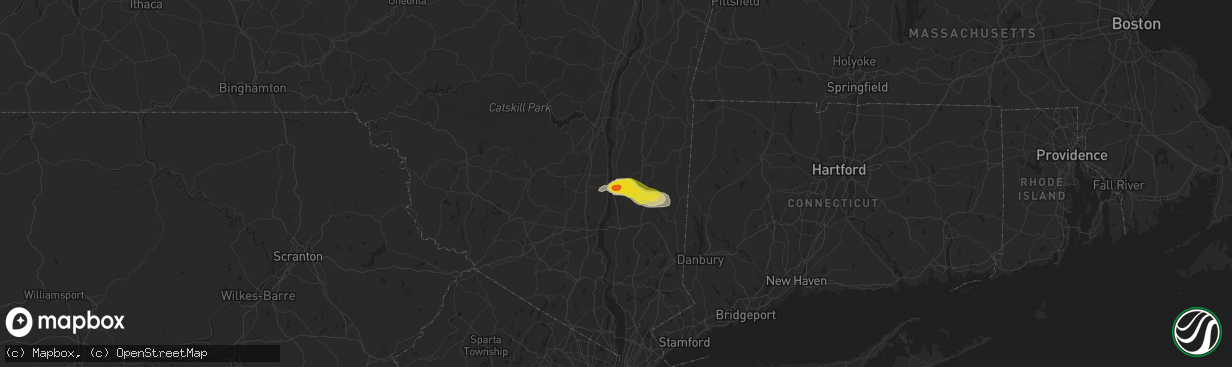 Hail map in Poughkeepsie, NY on May 31, 2017