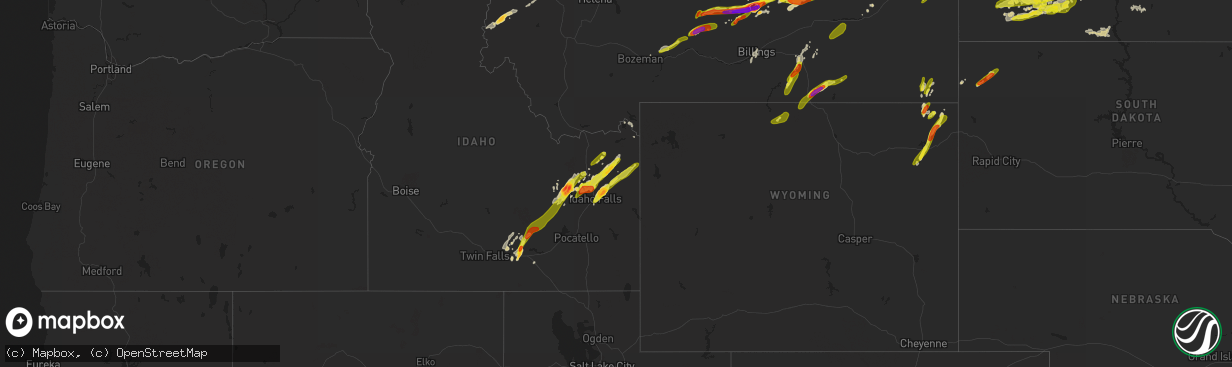 Hail map on May 31, 2018