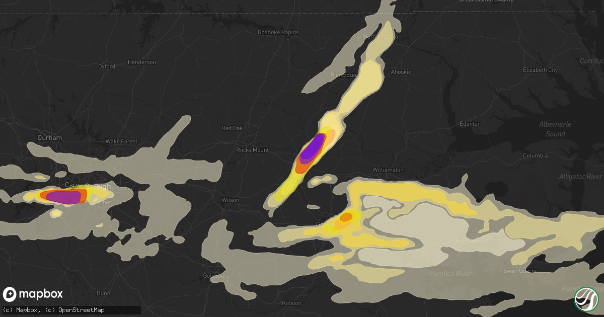 Hail map in Tarboro, NC on May 31, 2019