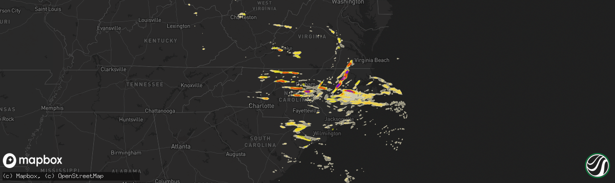 Hail map on May 31, 2019