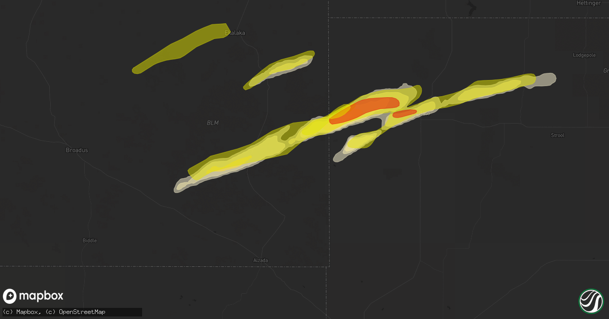 Hail map in Capitol, MT on May 31, 2020