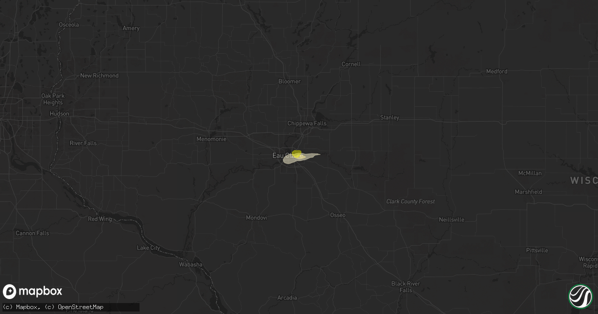 Hail map in Altoona, WI on May 31, 2021