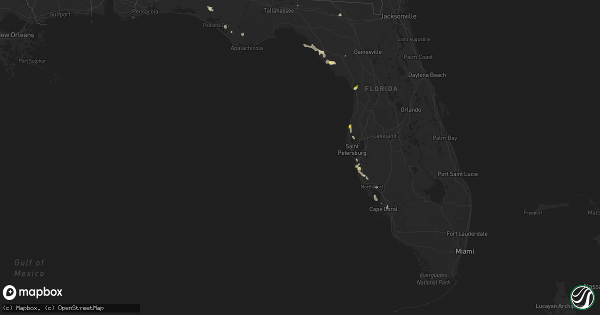 Hail map in Florida on May 31, 2022