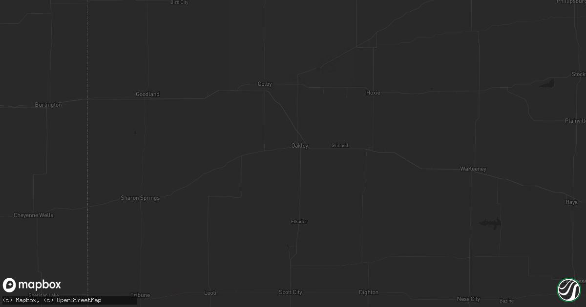 Hail map in Las Animas, CO on May 31, 2023