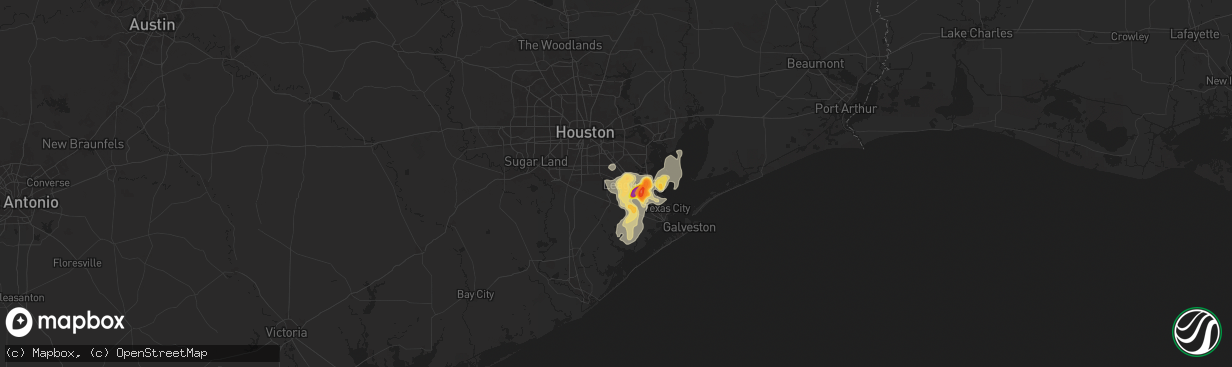 Hail map in Friendswood, TX on May 31, 2024