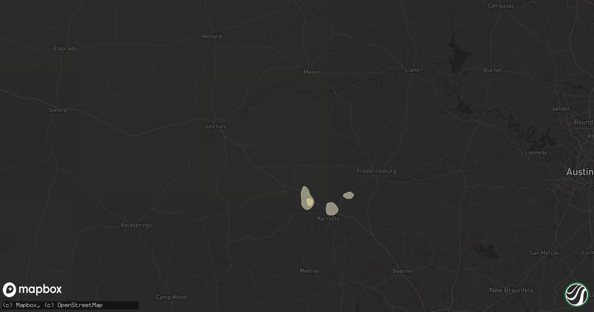 Hail map in Harper, TX on May 31, 2024
