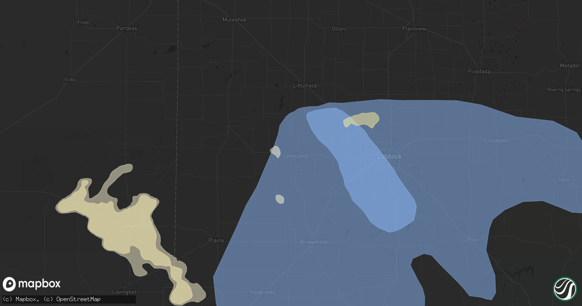 Hail map in Levelland, TX on May 31, 2024