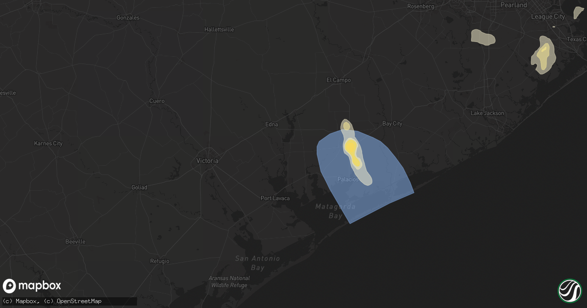 Hail map in Lolita, TX on May 31, 2024