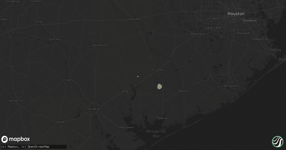Hail map in Louise, TX on May 31, 2024