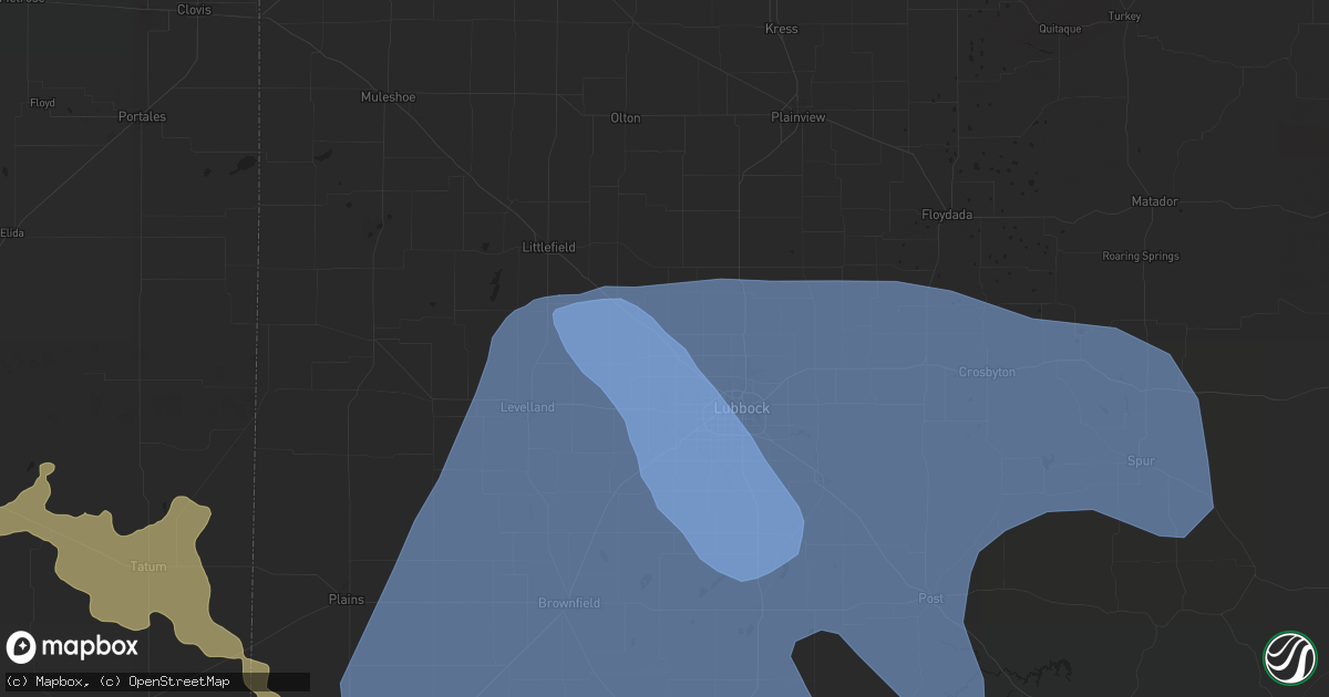Hail map in Shallowater, TX on May 31, 2024