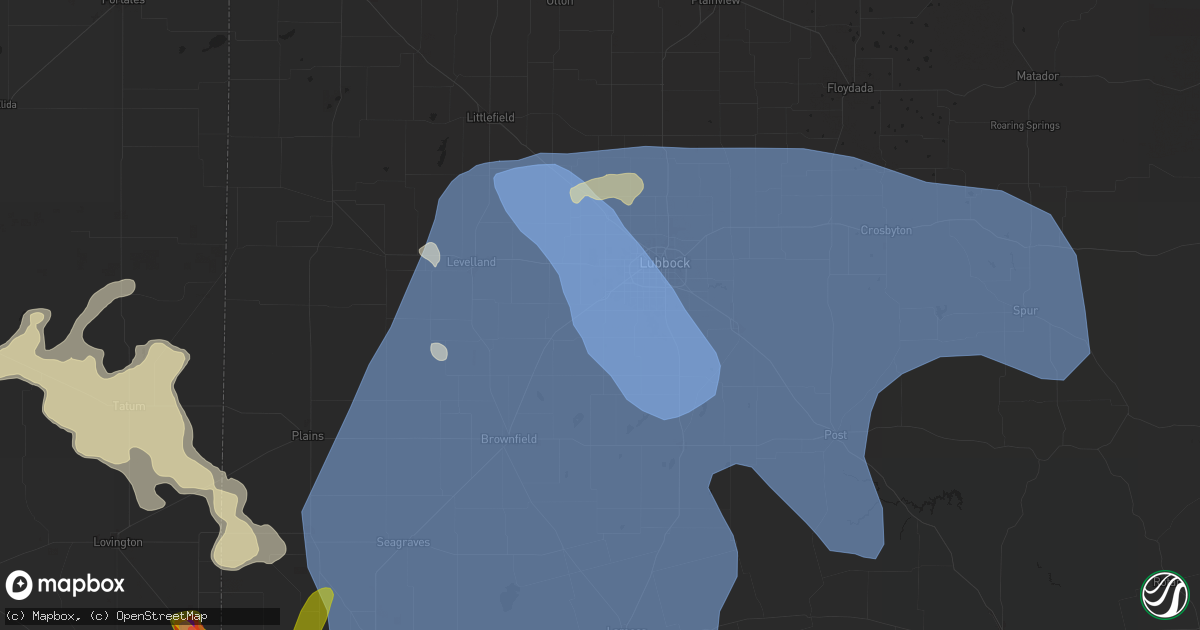 Hail map in Wolfforth, TX on May 31, 2024