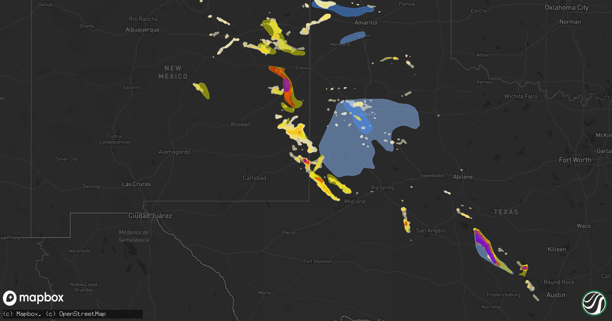 Hail map on May 31, 2024