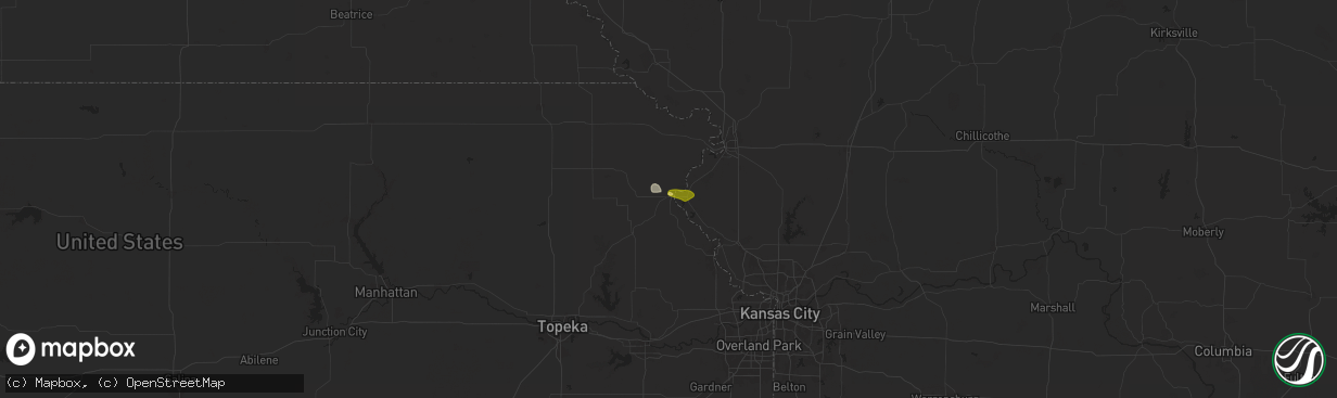 Hail map in Atchison, KS on May 31, 2025