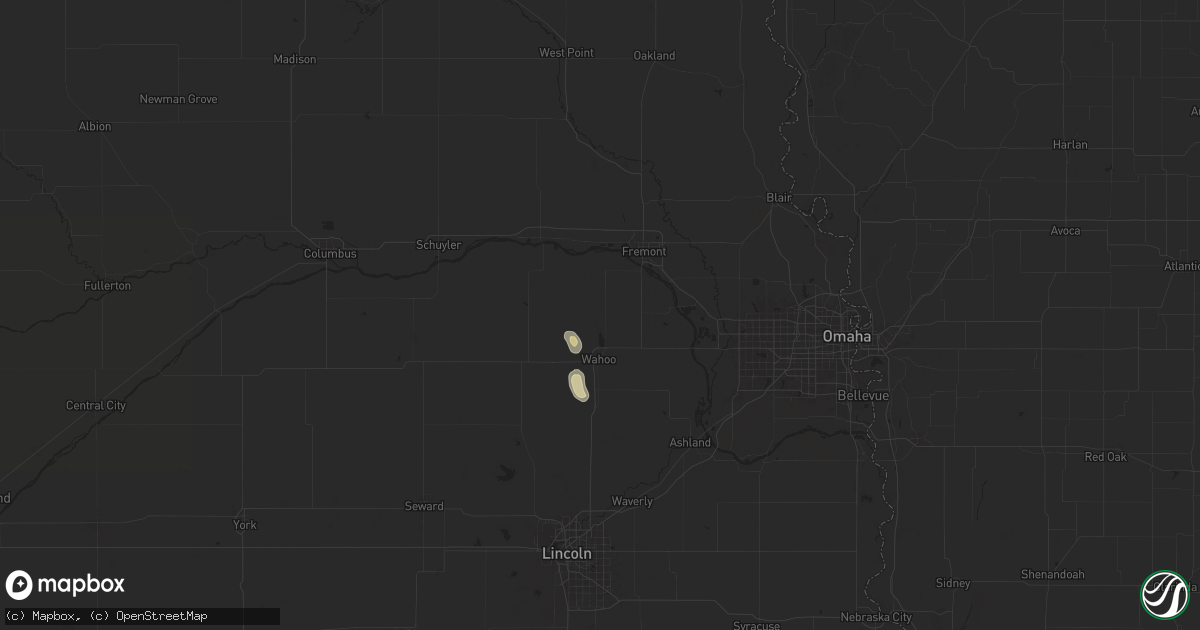 Hail map in Colon, NE on May 31, 2025