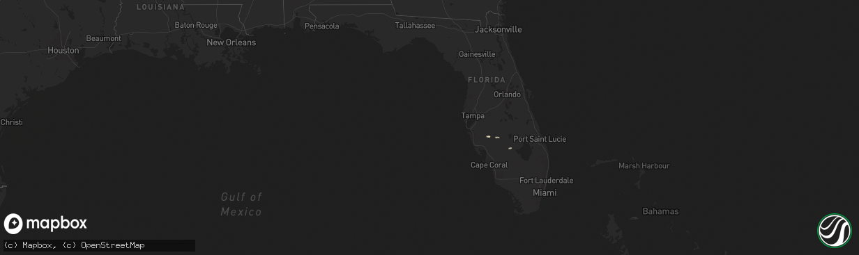 Hail map in Florida on May 31, 2025