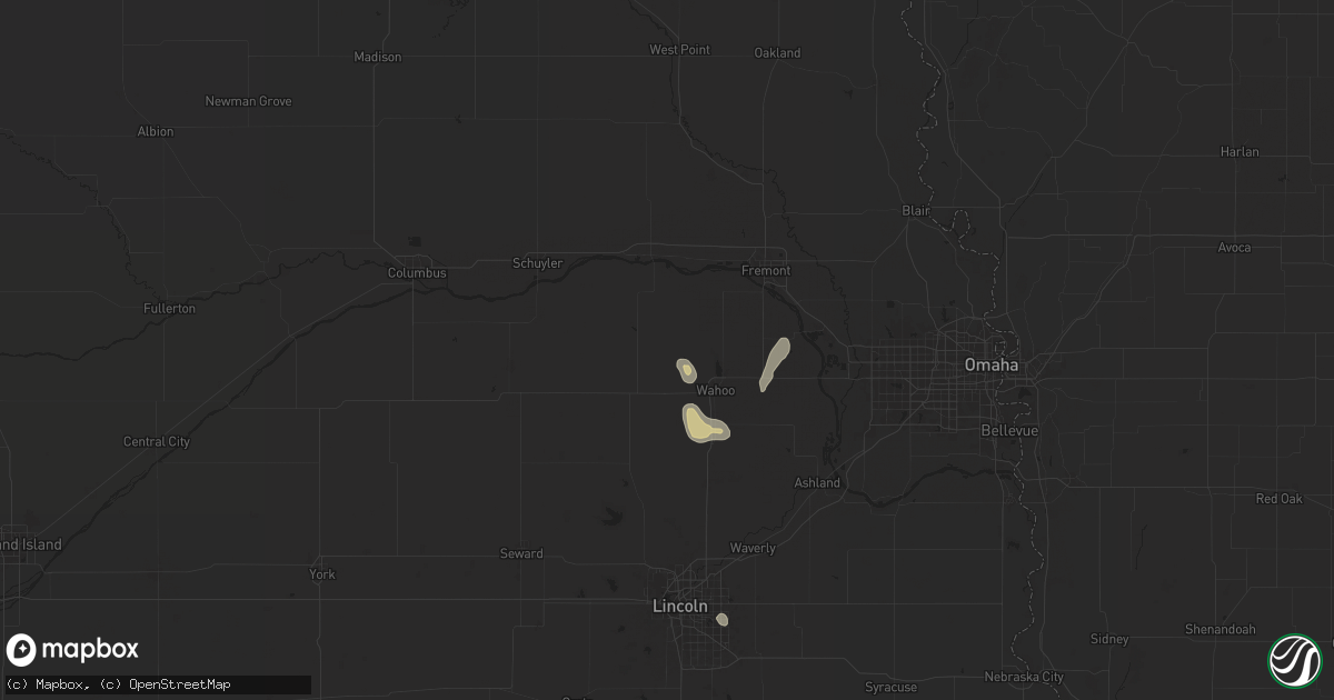 Hail map in Malmo, NE on May 31, 2025