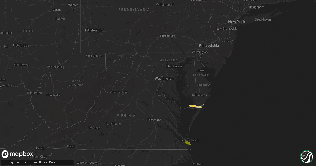 Hail map in Maryland on May 31, 2025