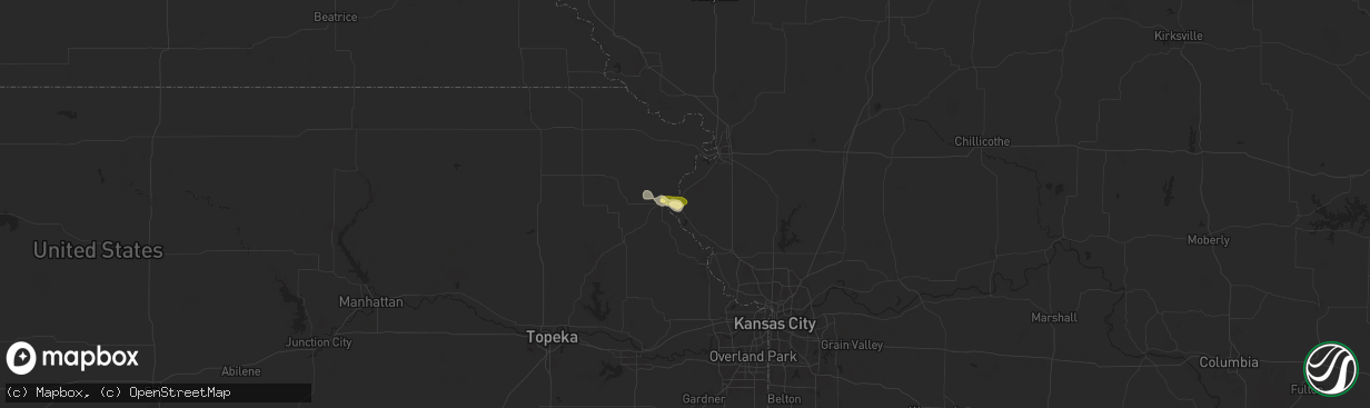 Hail map in Rushville, MO on May 31, 2025