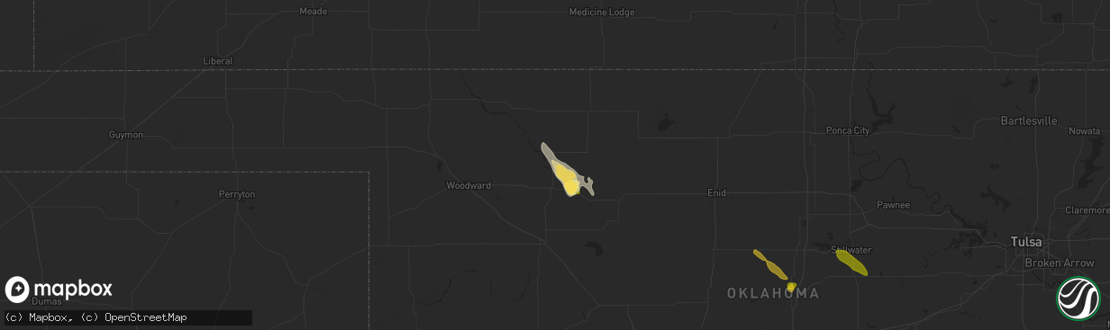 Hail map in Waynoka, OK on May 31, 2025