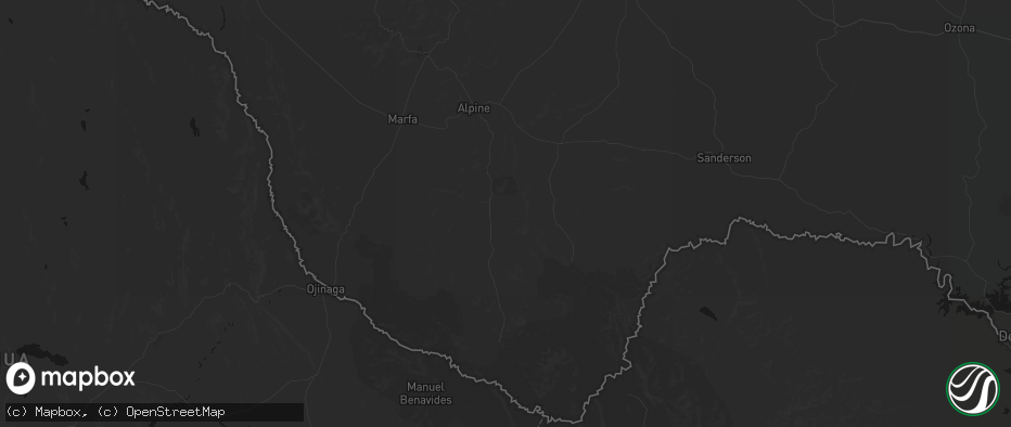 Hail map in Alpine, TX on May 31, 2026