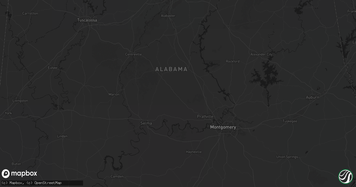 Hail map in Billingsley, AL on May 31, 2026